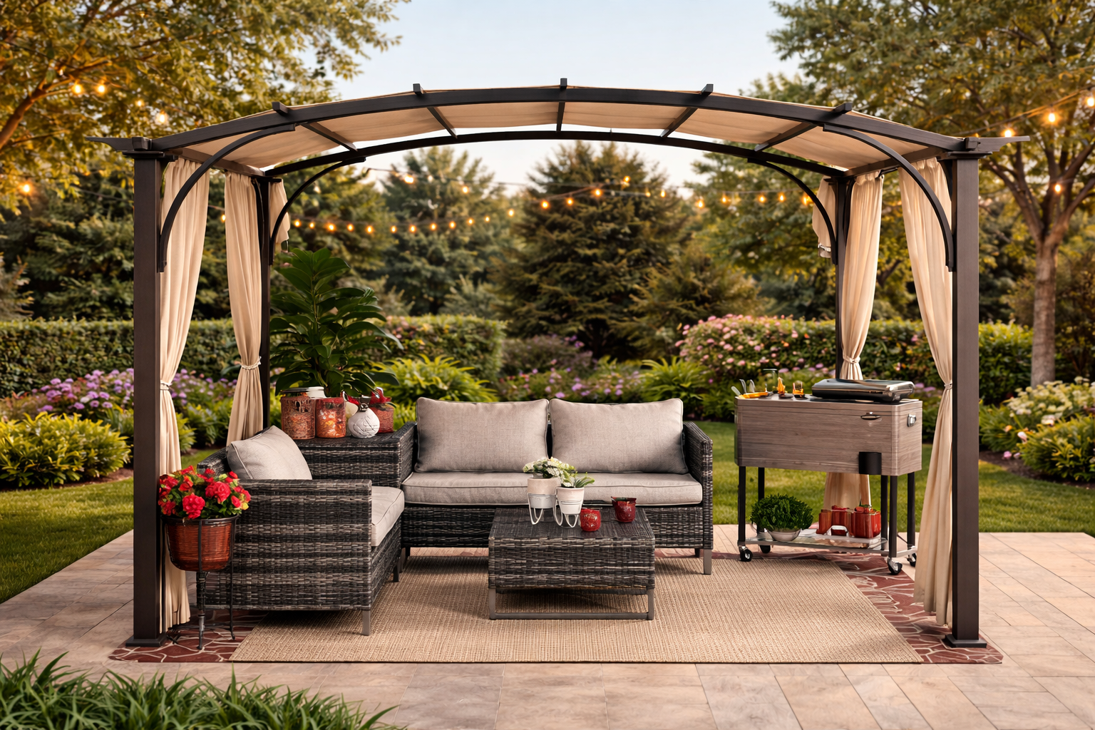 Arched Pergola Service Areas UAE